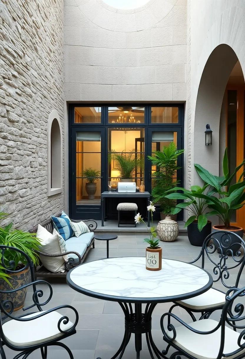 Vintage Revival Porcelain and Wrought Iron Bistro Sets Perfect for Intimate Garden Breakfasts