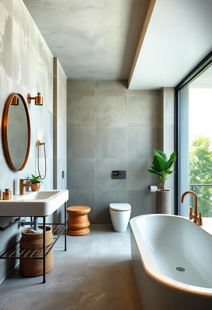 Blending Vintage Metal Finishes with Contemporary Lines for Timeless Industrial Bathrooms