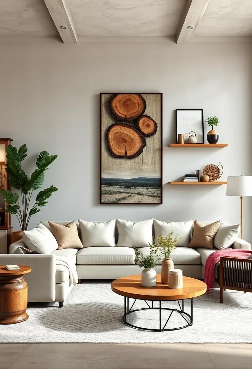 Handcrafted Woven Baskets Arranged Artistically as Functional Wall Art in Vintage Country Rooms