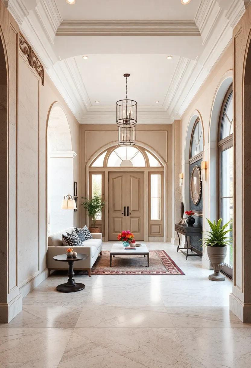 Architectural Moldings and Crown Trims Highlighting the Elevated Style of Classic Entryways