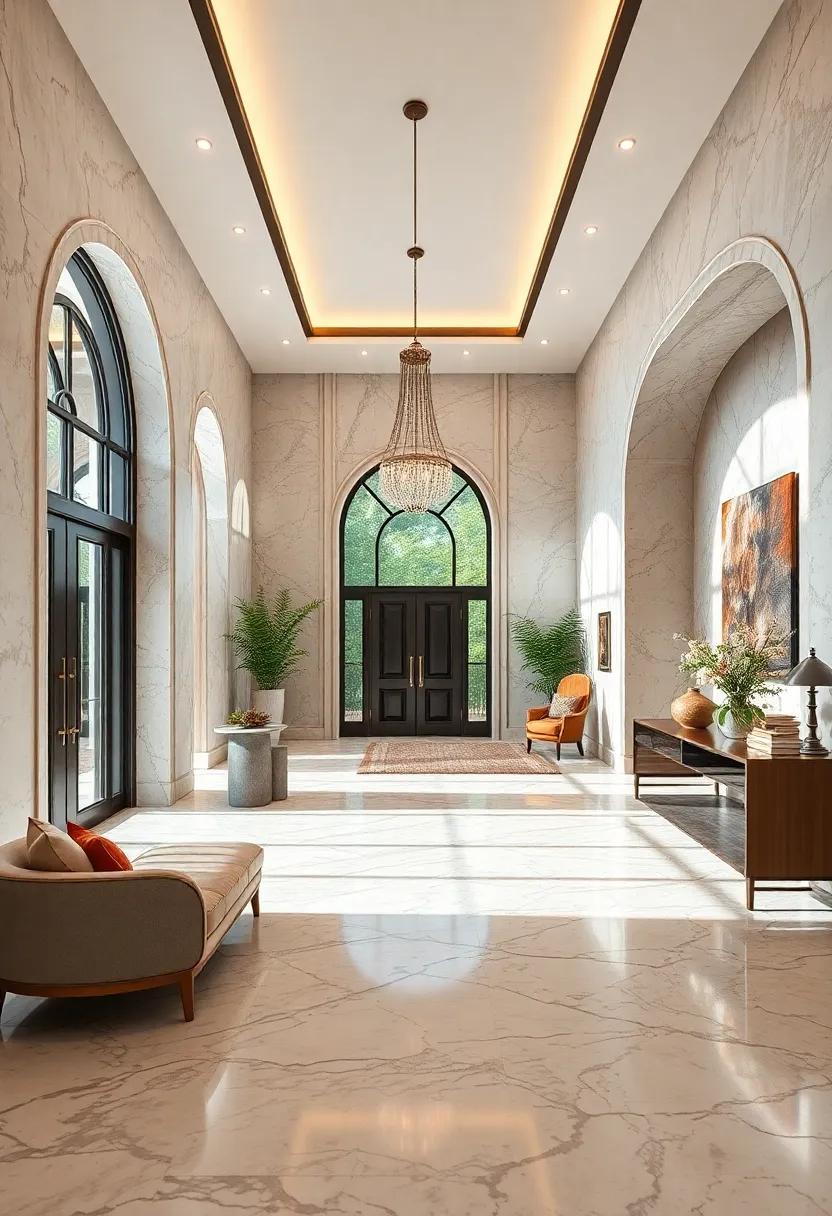 Opulent Marble Flooring Designs That Set a Luxurious Tone for Your Home's Foyer