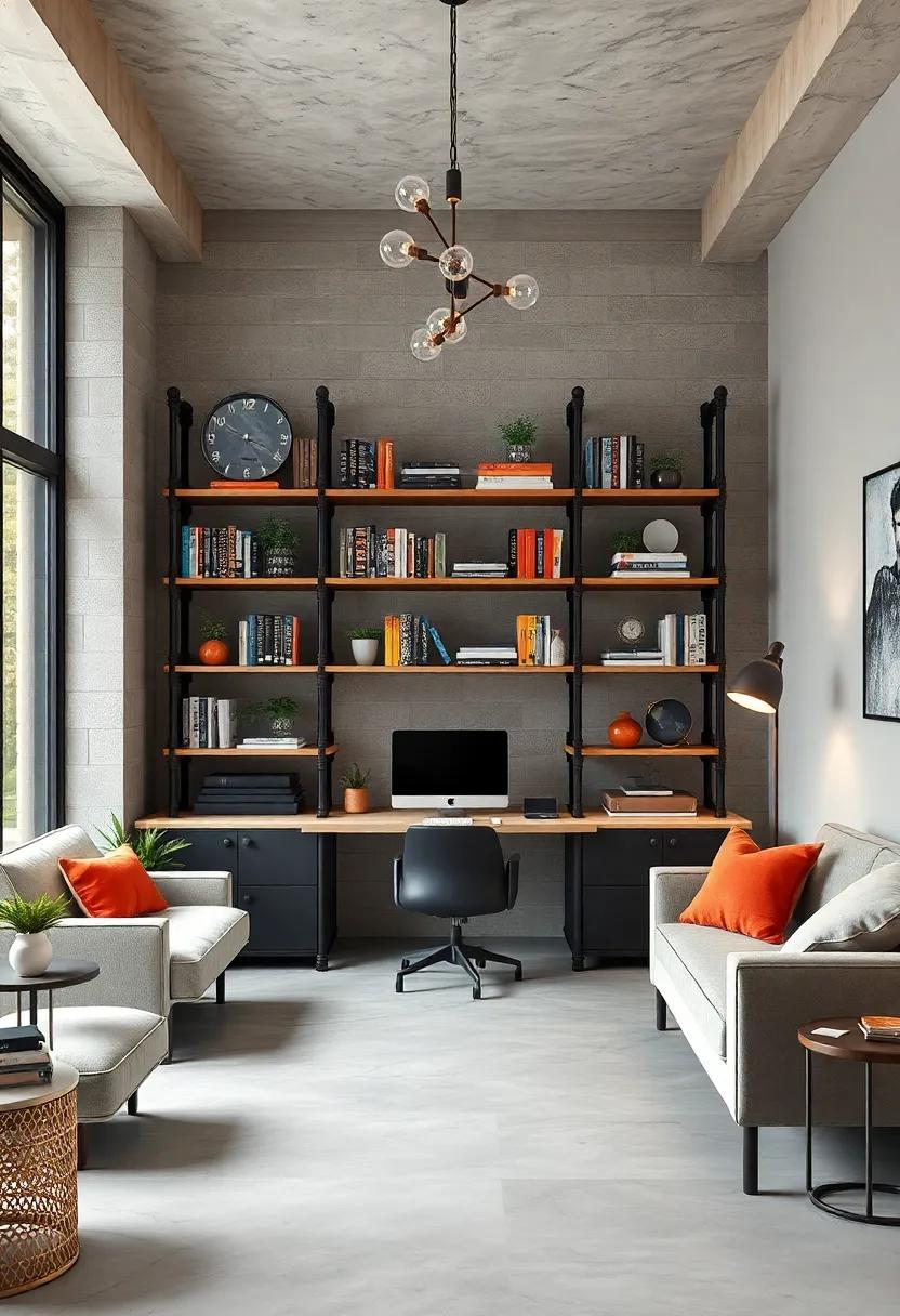 Feature Floor-to-Ceiling Black Steel Framed Windows Flooding The Workspace With Natural Light