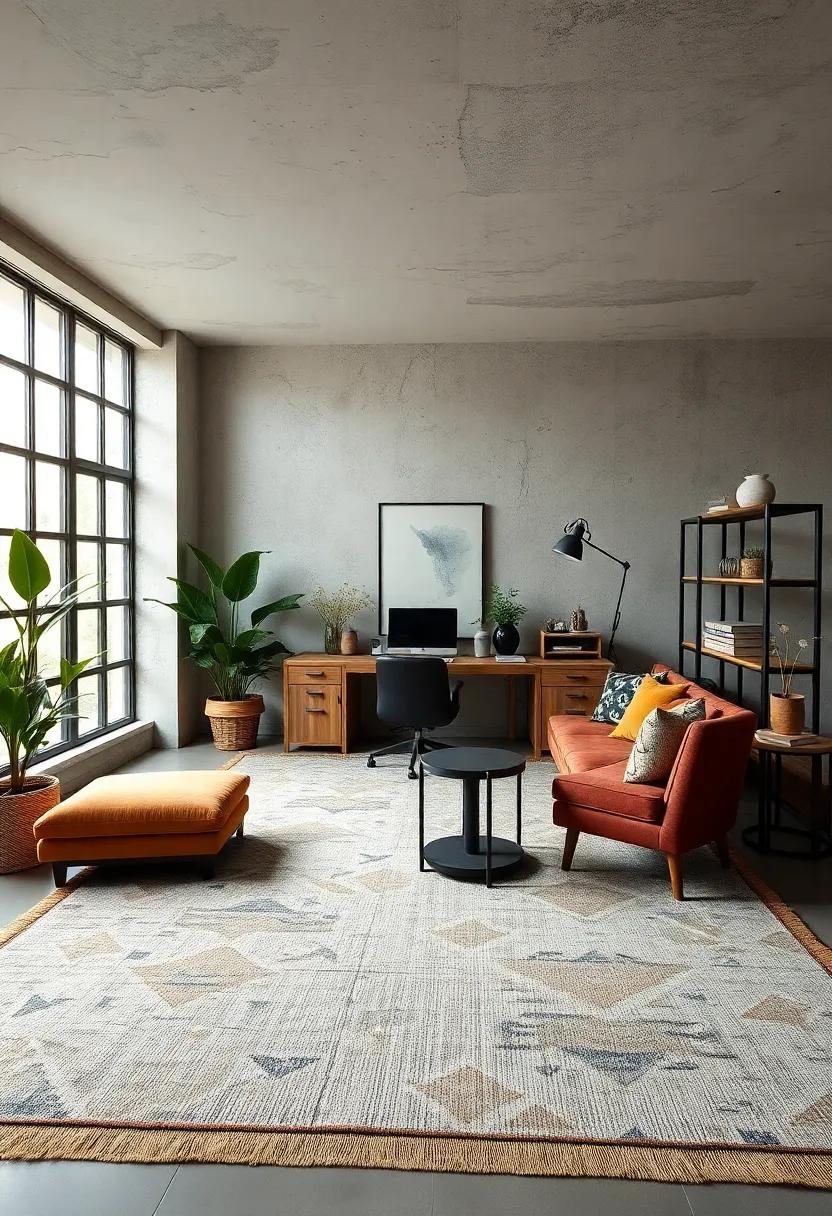 Incorporate Modern Ergonomic Chairs Upholstered In Rich Leather Amidst Industrial Backdrops