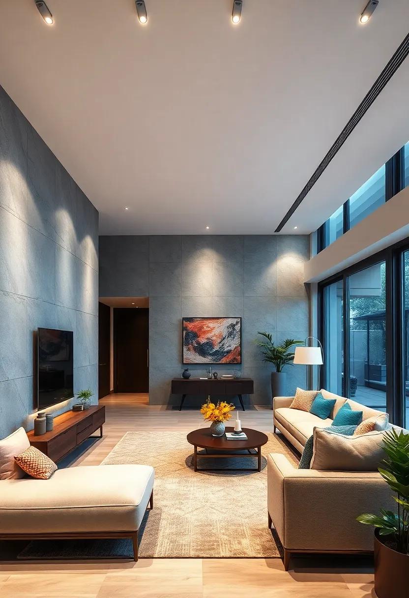 Creating Depth with Layered Recessed Lighting in Open-Concept Living Areas