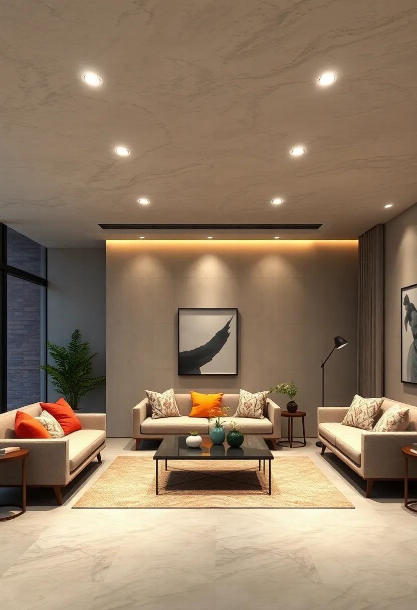 Customizable Beam Angles for Focused Illumination in Minimalist Recessed Lighting Designs