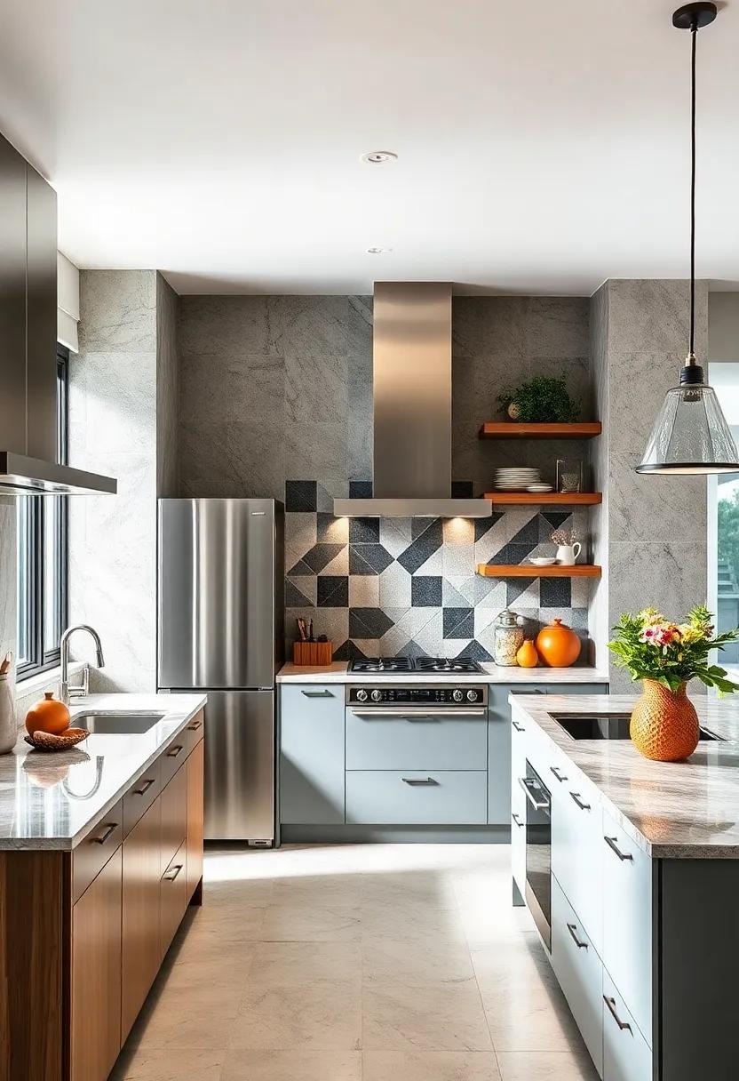 Bold Geometric Backsplash Patterns That Add Playful Energy Without Distracting from Function
