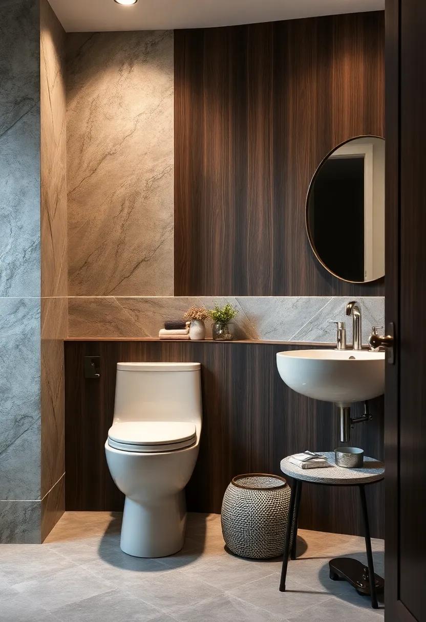Glossy Varnished Surfaces on Dark Wood Paneling Reflect Light, Enhancing Visual Spaciousness in Small Rooms