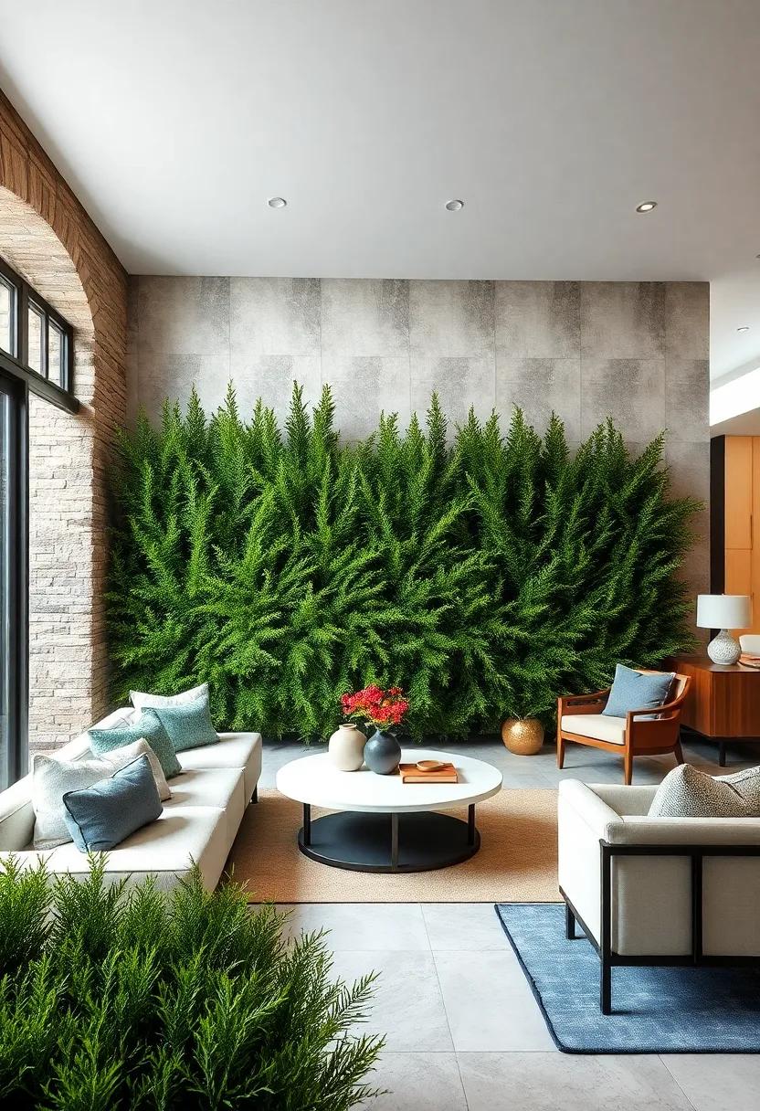 Layered Arborvitae Hedges Adding Depth and Dimension to a Lush Garden Landscape