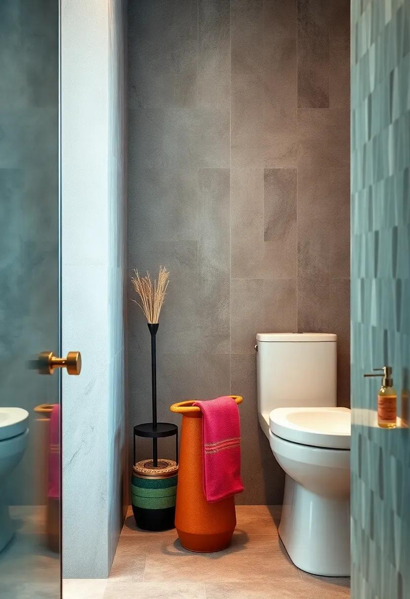 Retro-Inspired Ceramic Toilet Brush Holders Highlighting Both Functionality and Nostalgic Design