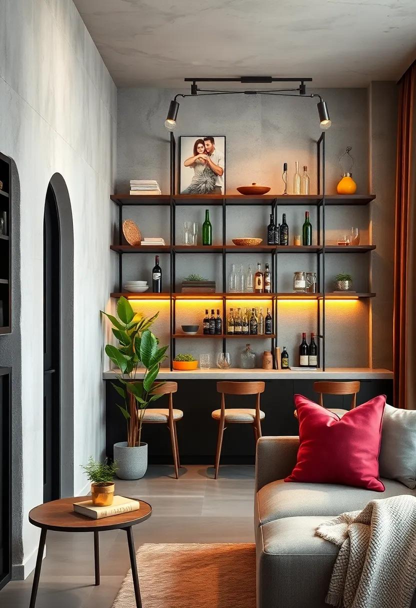 Using Soft Textiles and Cushions to Soften the Industrial Look of Metal Shelving Units