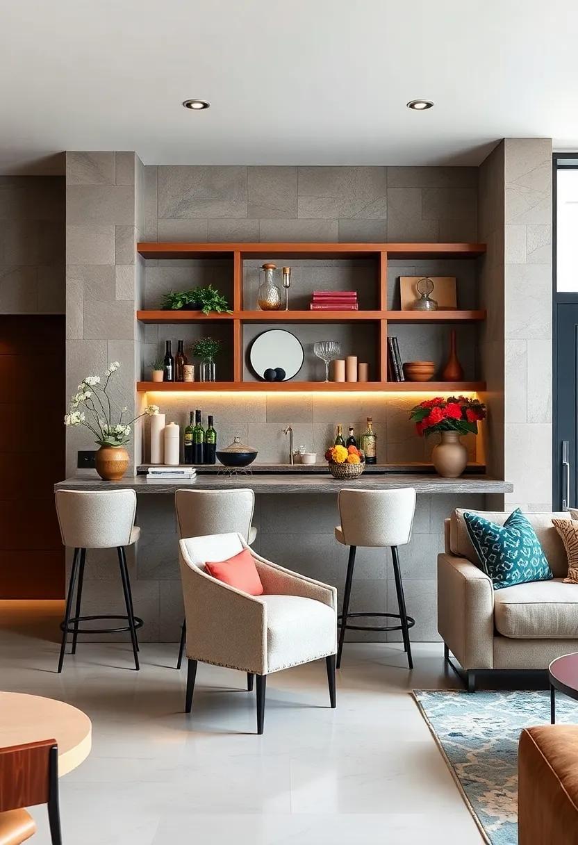 Selecting Statement Bar Stools That Complement the Open Shelving and Overall Decor