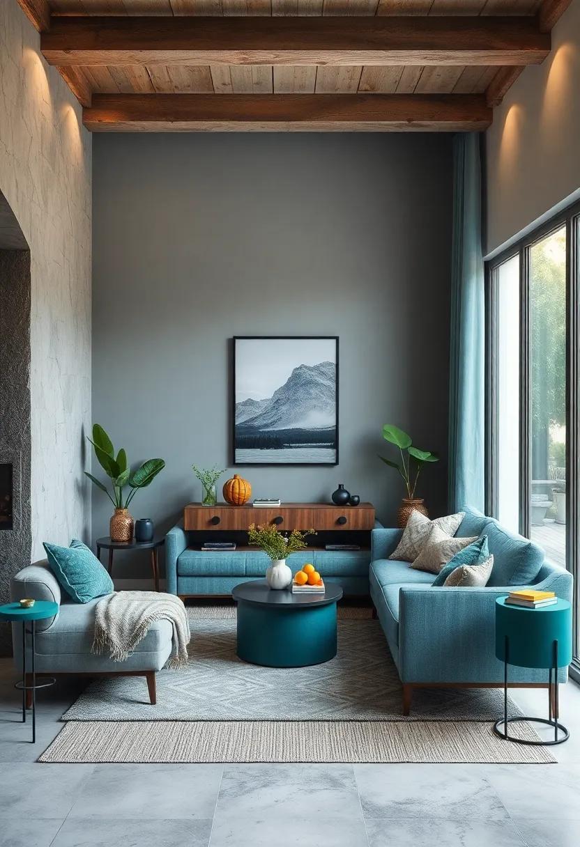 Calm Blue and Green Color Infusions Bringing Nature's Peace Into Confined Living Spaces