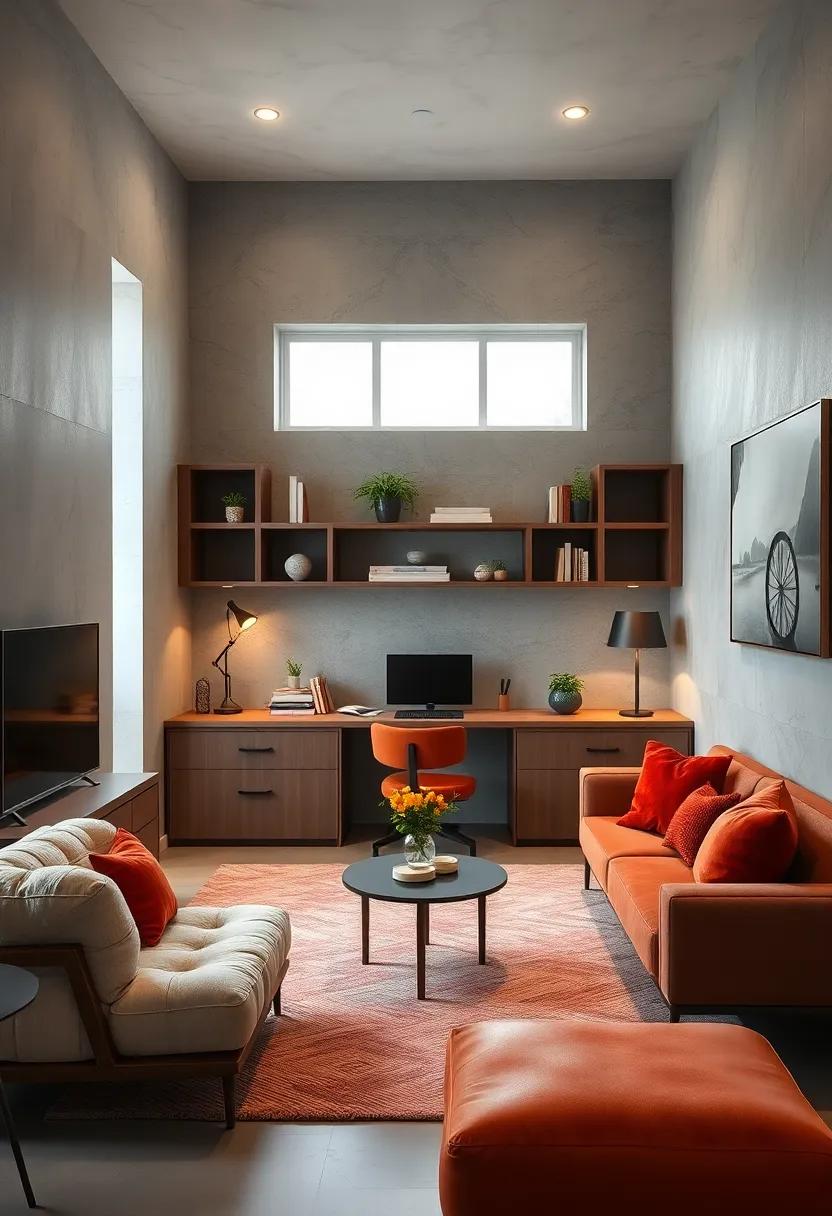 Compact Workstations Blending Seamlessly into Living Areas with Stylish Storage Solutions