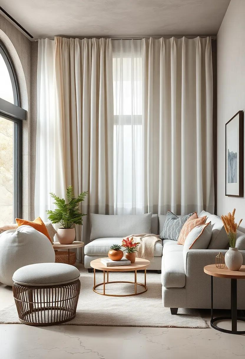 Sunlit Corners Featuring Compact Furniture and Vibrant Green Plants for a Fresh Touch