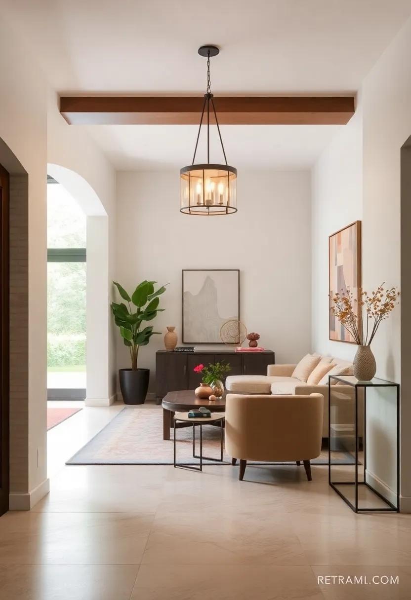 Adding a Statement Lighting Fixture to Elevate the Style and Open Up Small Foyer Areas