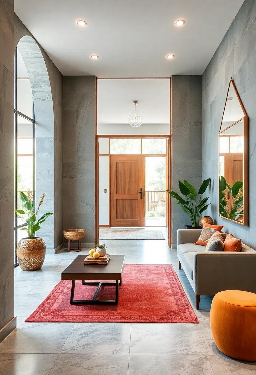 The Art of Using Mirrors to Create Illusion of Depth and Brightness in Compact Entry Halls