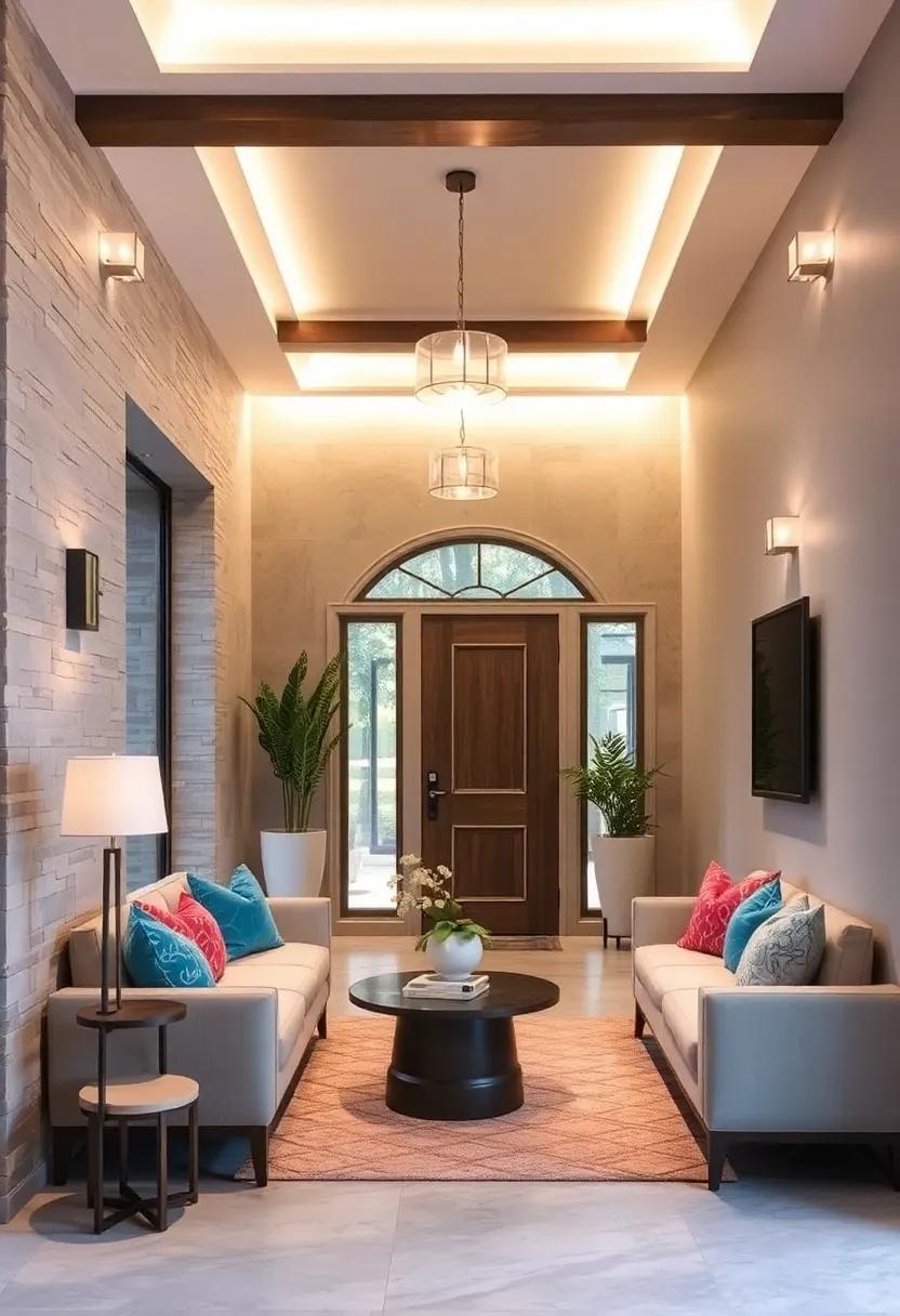 Bring Warmth and Texture with Layered Lighting Featuring Pendant Lamps and Subtle LED Spotlights