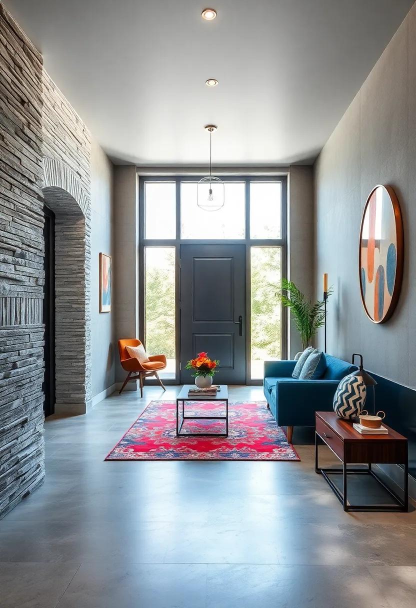 Incorporating Bold Patterns and Textures to Add Personality While Saving Space in Entryways