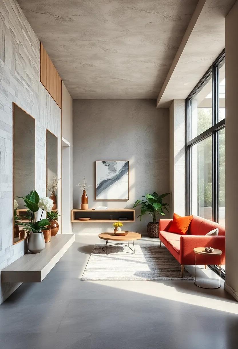 Innovative Use of Recessed Wall Niches for Sleek Entryway Organization and Decoration