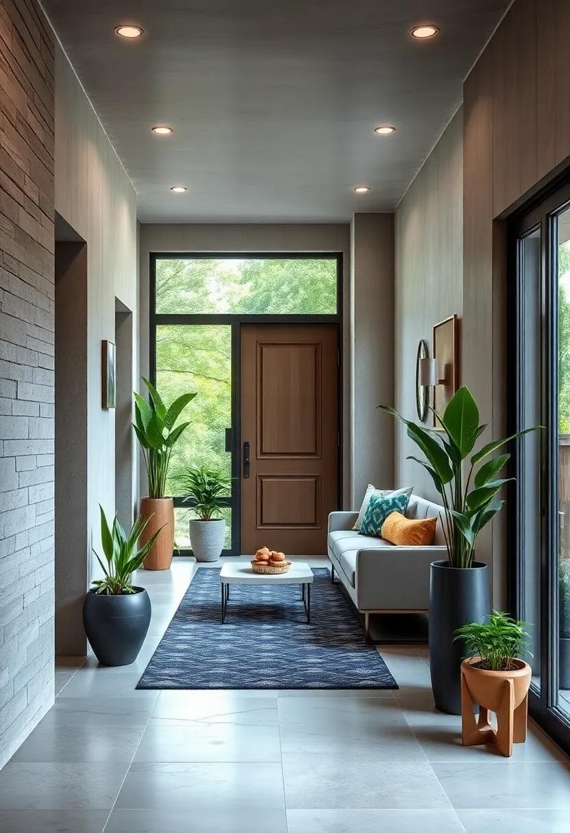 Integrating Planters and Greenery To Bring Life And Freshness Into Petite Entry Spaces
