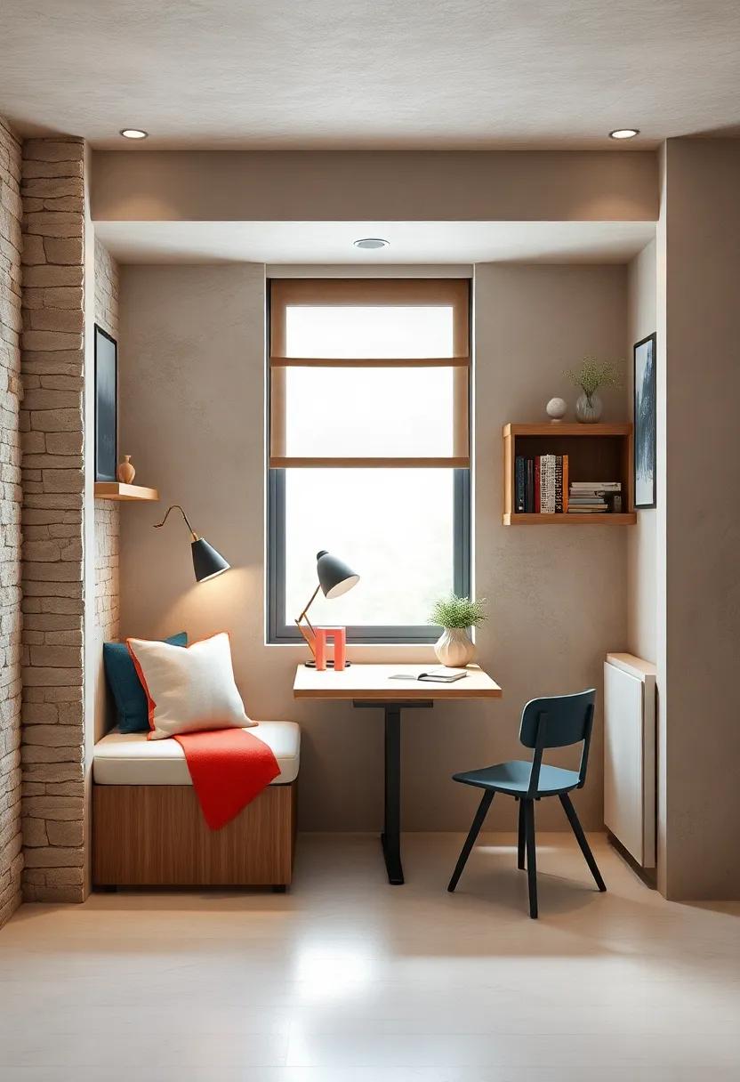 Space-Saving Fold-Down Study Tables Incorporating Chic Designs Perfect for Small Kids Rooms