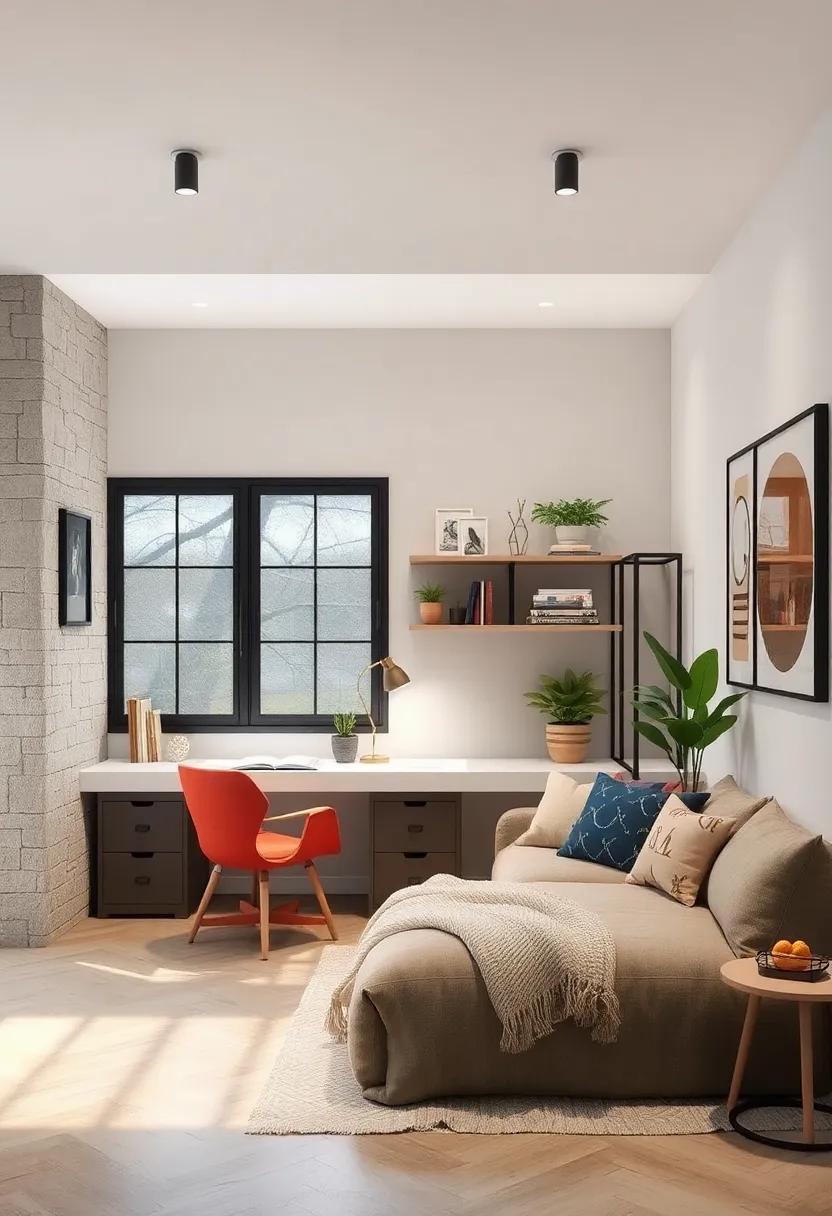 Modern Industrial Elements Combined With Soft Textiles to Create a Balanced Kids Study Environment