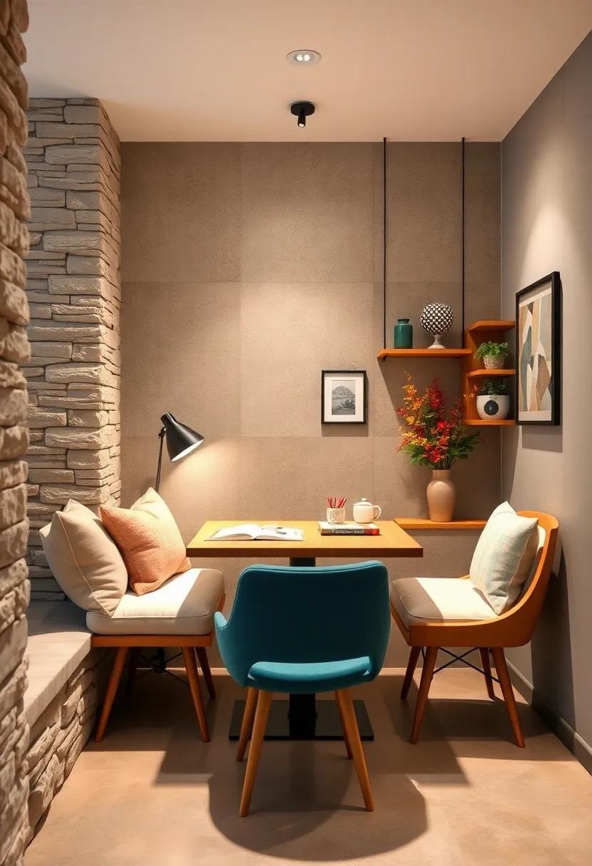 Cozy Nook With Plush Cushions and Warm Lighting Inspiring Comfort and Creativity in Young Learners