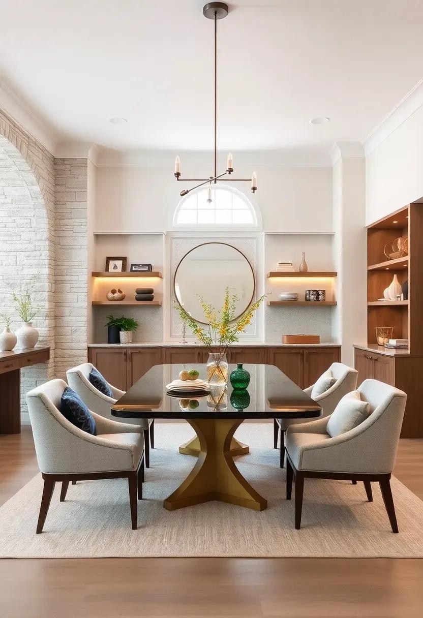 Blending Classic Butler's Pantries With Sleek Open Shelving For Functional And Transitional Dining Areas