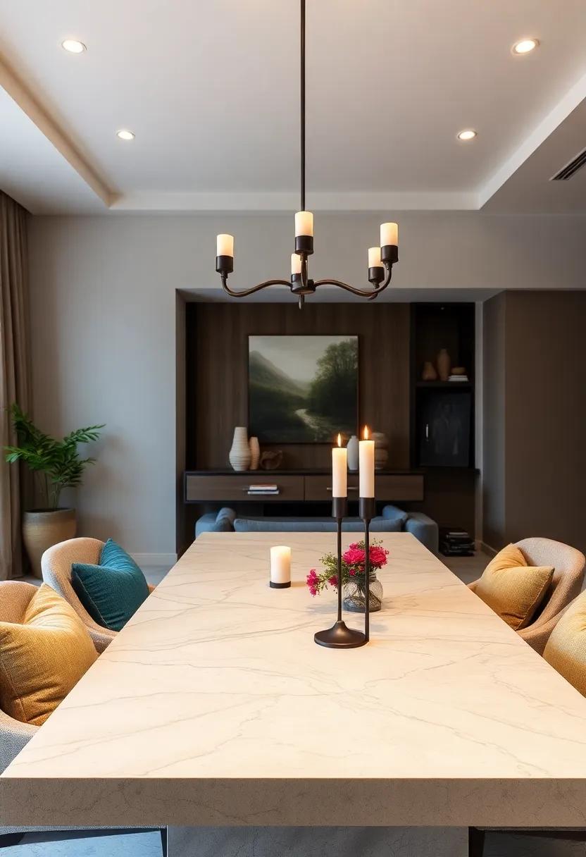 Creating Ambience With Candlesticks Designed In Both Traditional And Industrial Styles For Evening Dinners