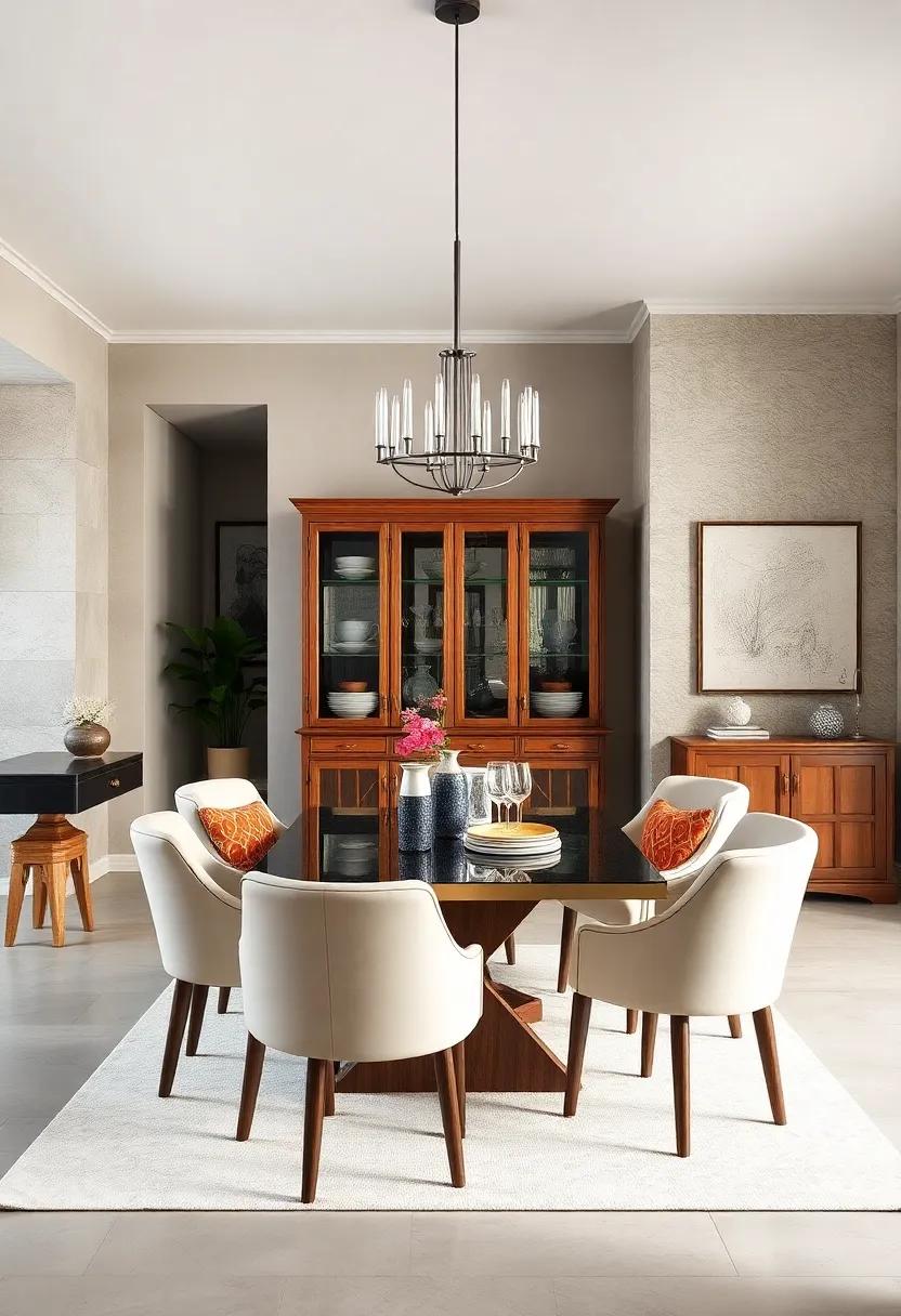 Pairing Vintage China Cabinets With Contemporary Bar Carts To Merge Storage And Style Seamlessly