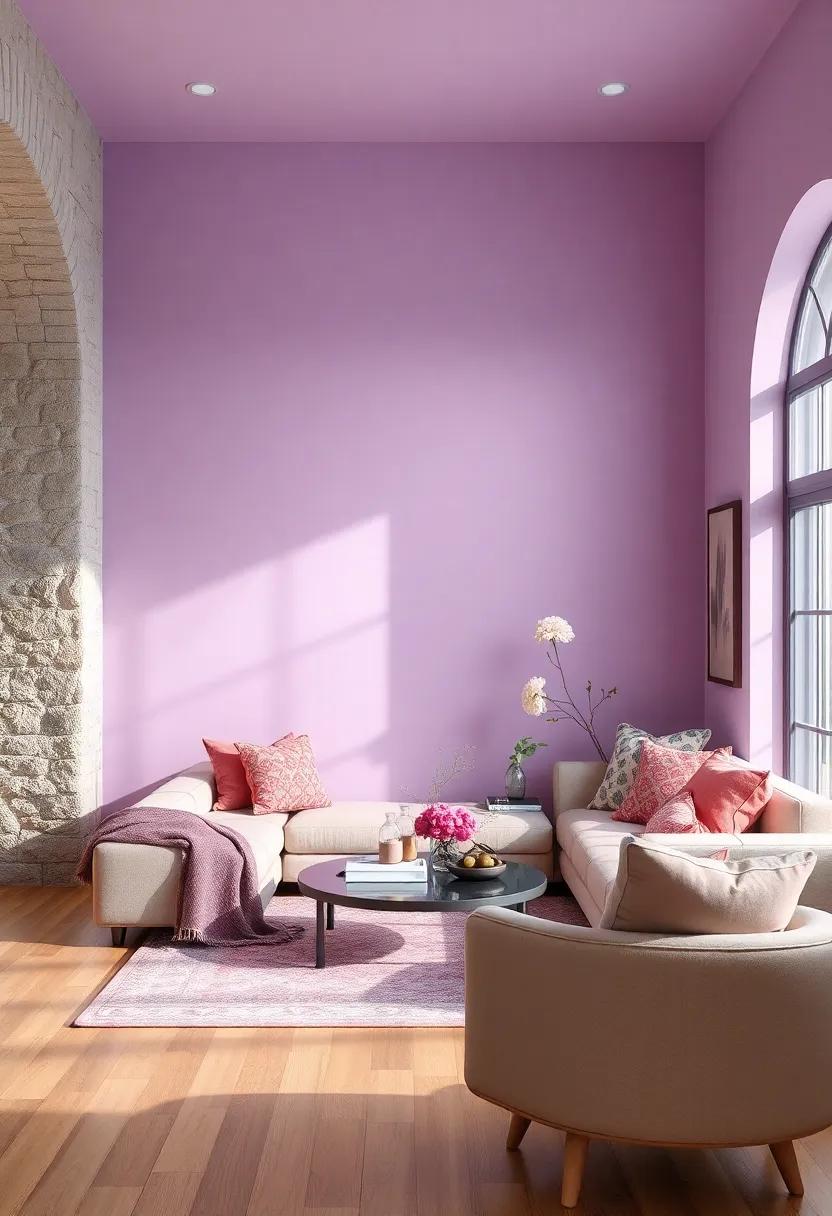 Crimson Red Statements Offering Dramatic and Bold Color Pop for Art-Filled Living Rooms