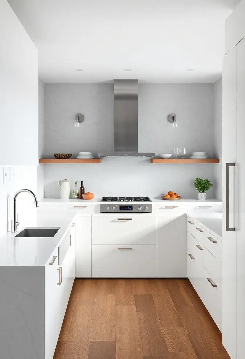 Contrasting Matte White Countertops Against Polished Chrome Fixtures for Subtle Sophistication