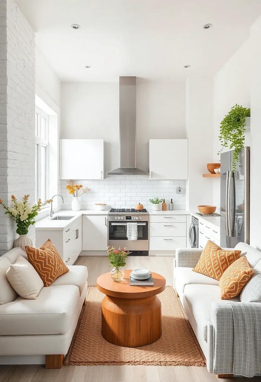 Scandinavian-Inspired White Kitchens Featuring Clean Lines and Natural Elements for Simplicity