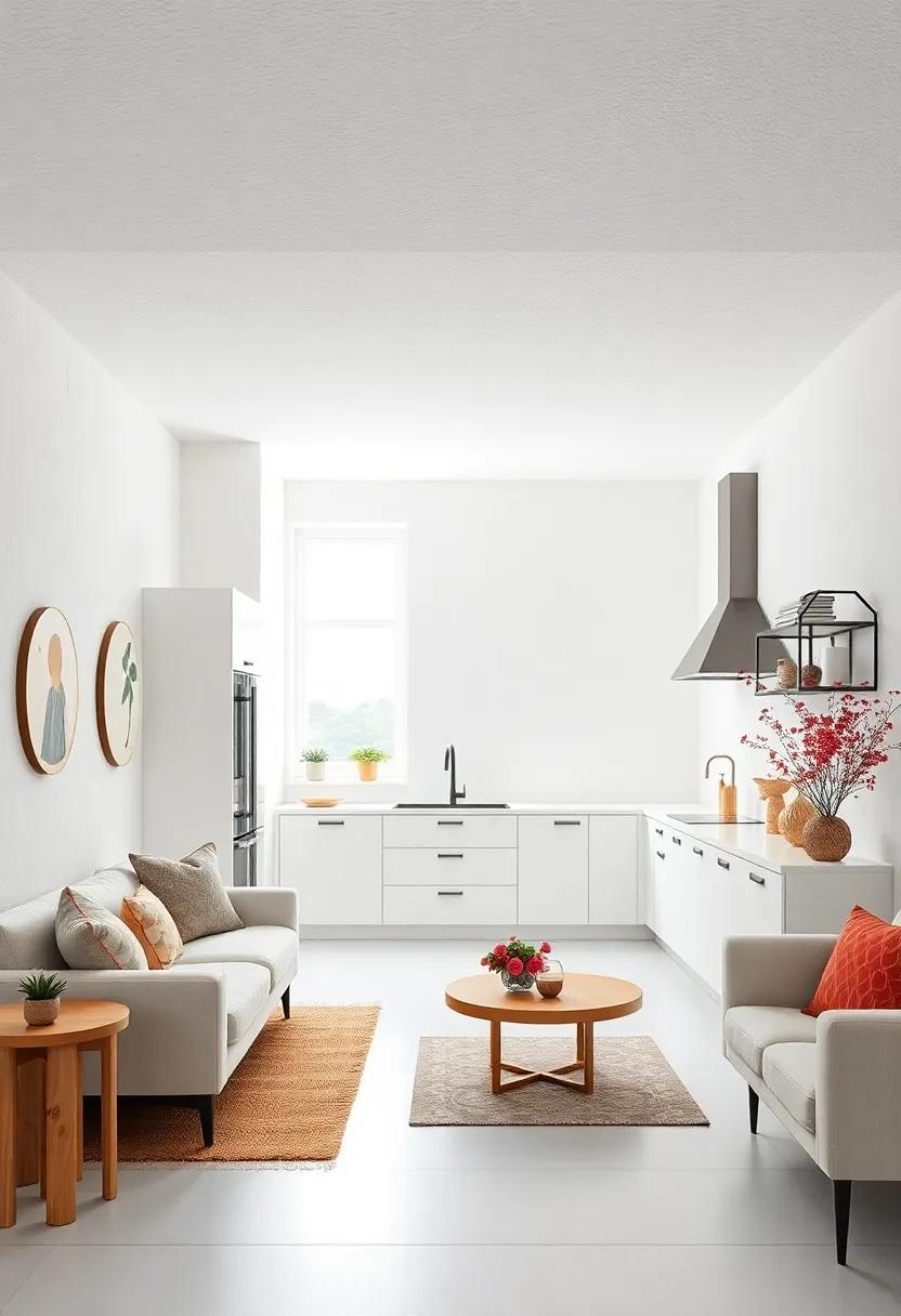 Textured White Walls and Ceilings Bringing Depth and Warmth to a Monochromatic Scheme