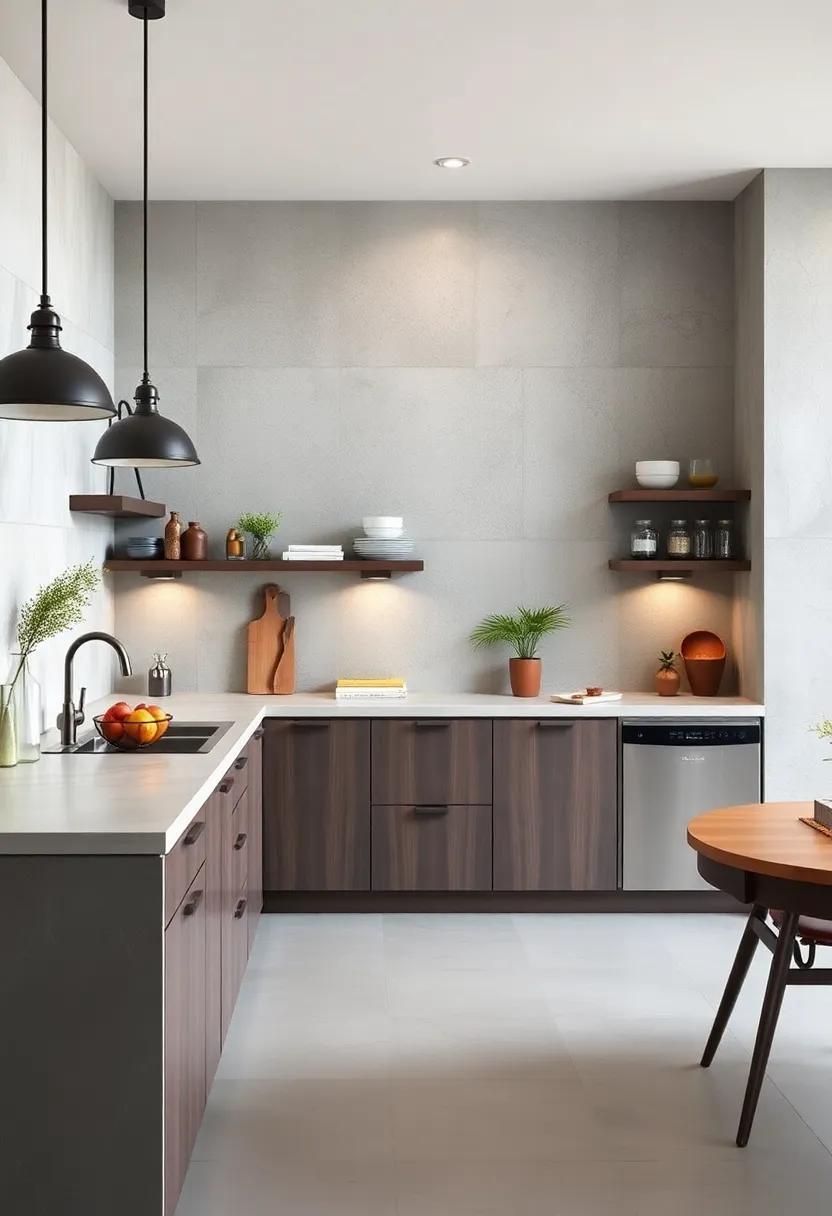 Durable Design: Exploring Industrial Kitchens with Sleek Concrete Countertops