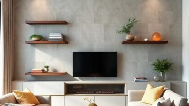 Elevate Your Space: Minimalist Floating Shelves for Chic Living Room Decor