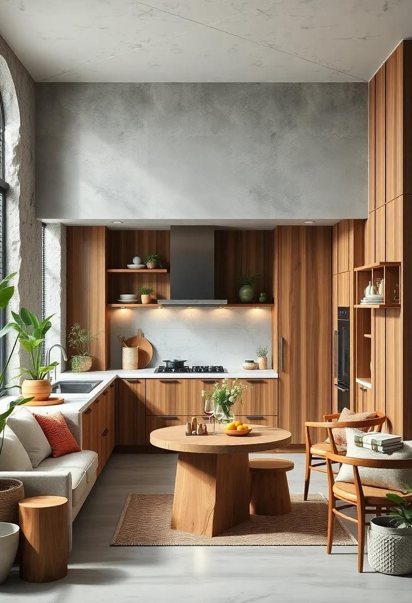 Nature Meets Nurture: Crafting Biophilic Kitchens with Warm Wooden Accents