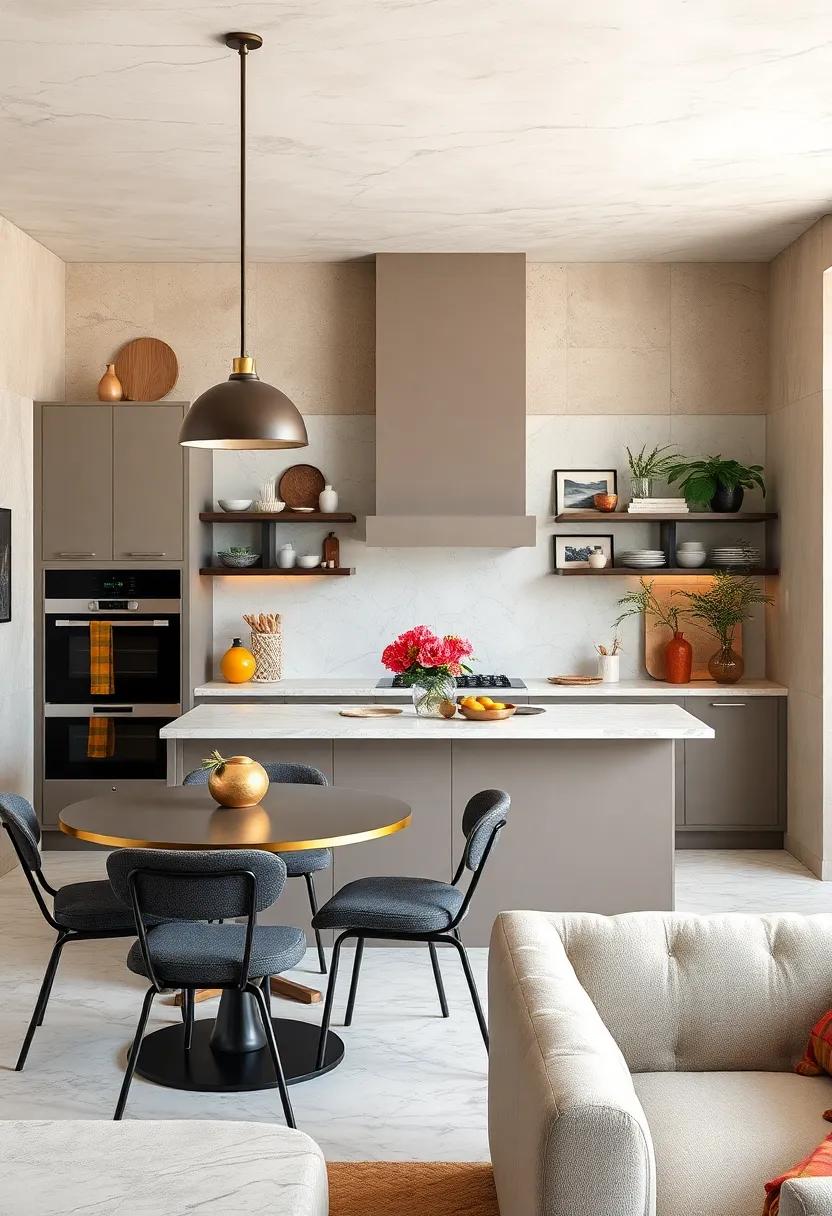 Art Deco Influences Reflected In Metallic Accents Enhanced By Soft Matte Finishes For A Luxe-Eclectic Mix