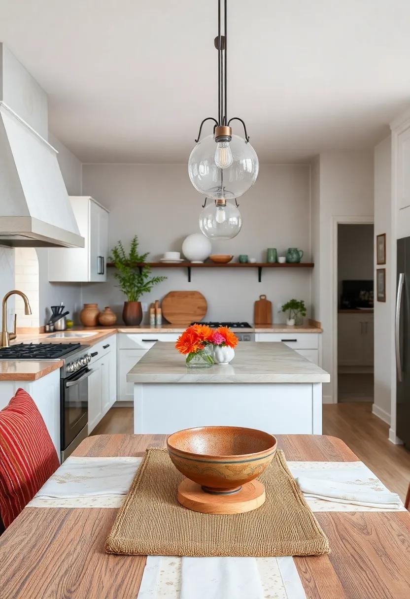 Handcrafted Pottery And Artisan Bowls As Centerpieces To Highlight Craftsmanship And Add Warmth