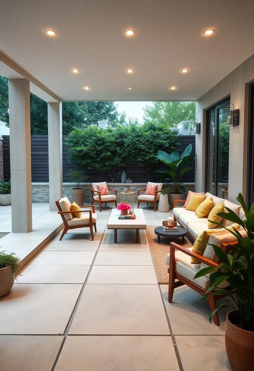 Emphasizing Straight Pathways and Angular Forms to Reinforce Structure and Simplicity in Patio Spaces