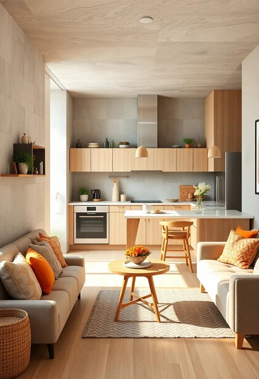 Elevating Small Kitchen Design with Scandinavian-Inspired Clean Lines and Light Wood Interiors for Serenity