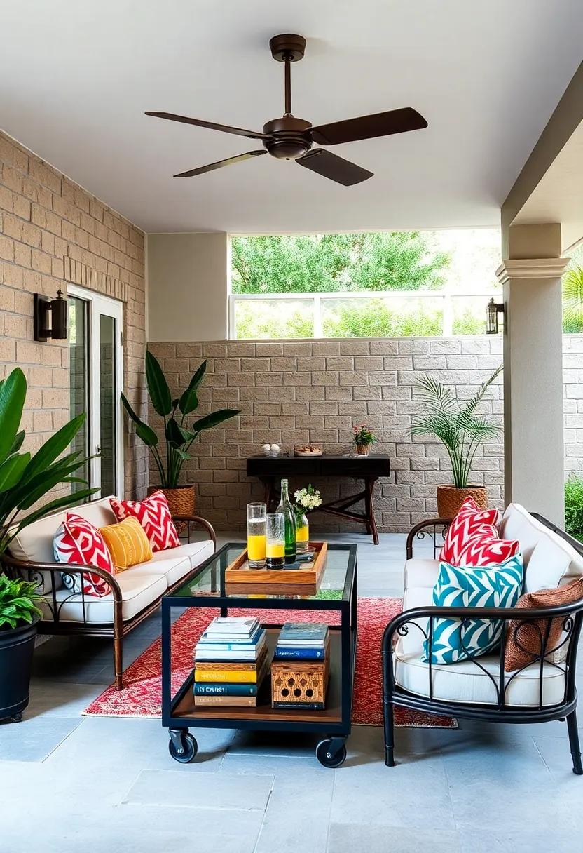 Bar Carts That Transform into Outdoor Serving Stations and Extra Seating for Entertaining