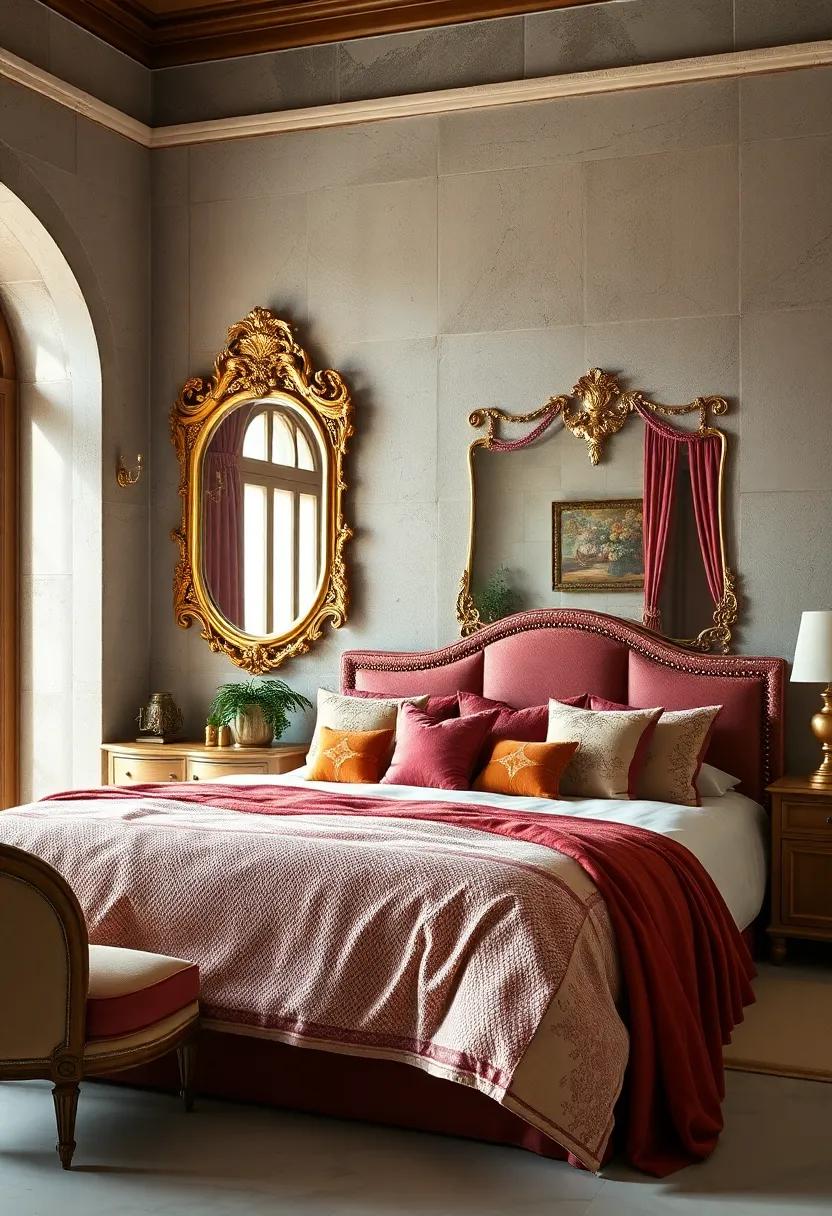 Luxurious Persian Rugs Featuring Rich Colors and Gold Thread Highlights Anchoring a Victorian Maximalist Room