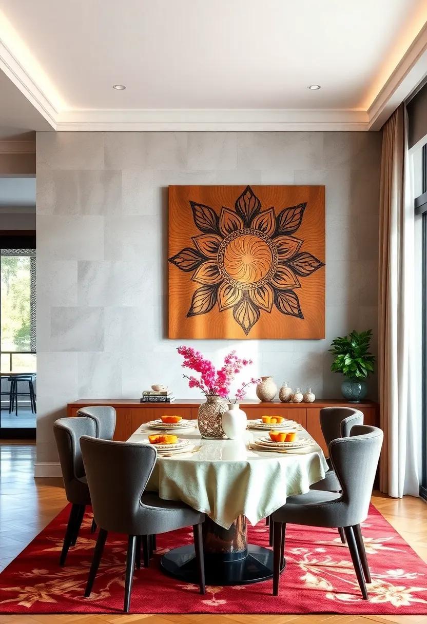 Natural Wood Wall Art Featuring Carved or Burned Designs to Connect with Earthy Elements