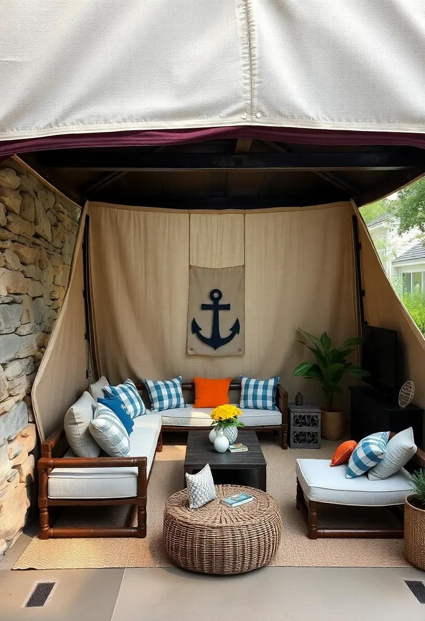Creating An Enchanted Pirate Cove Hideout Beneath The Ship's Hull With Soft Cushions And Nautical Decor