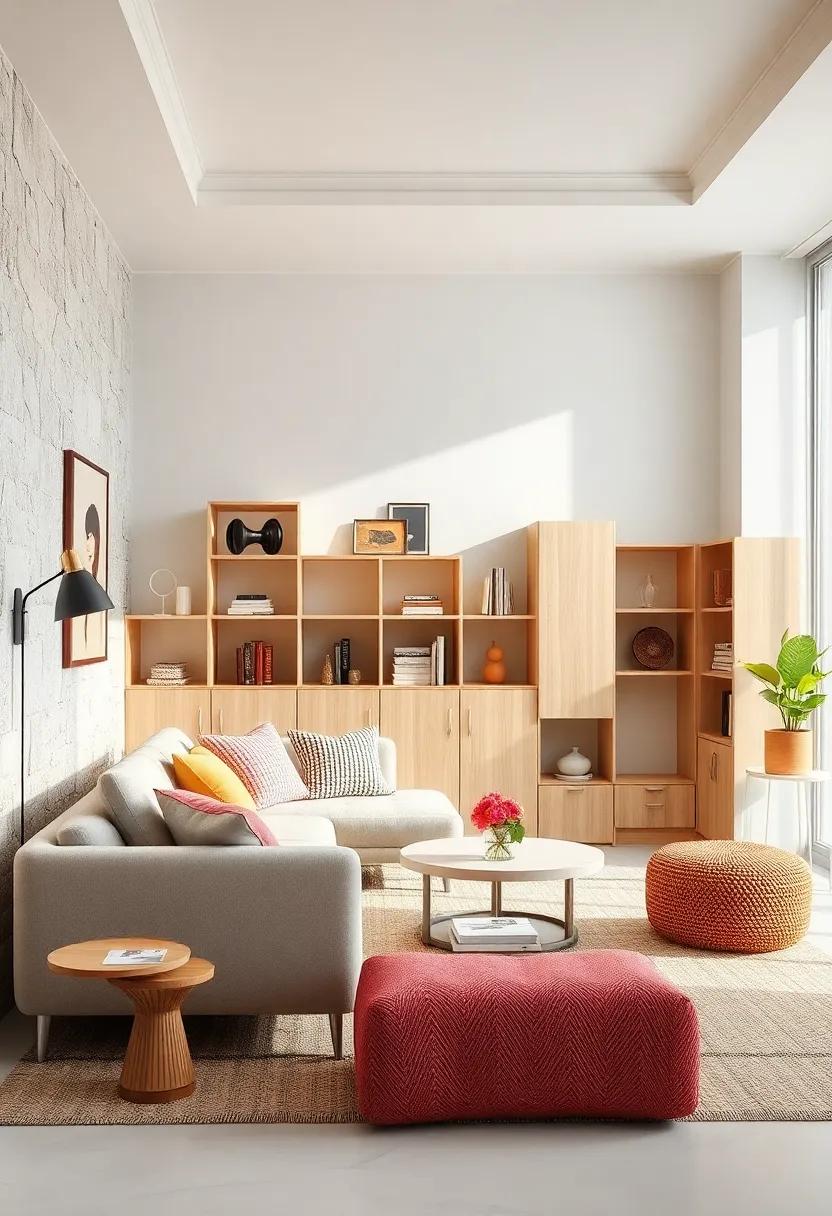 Contemporary Scandinavian Storage Ideas Combining Light Wood, Soft Fabrics, and Open Cubes