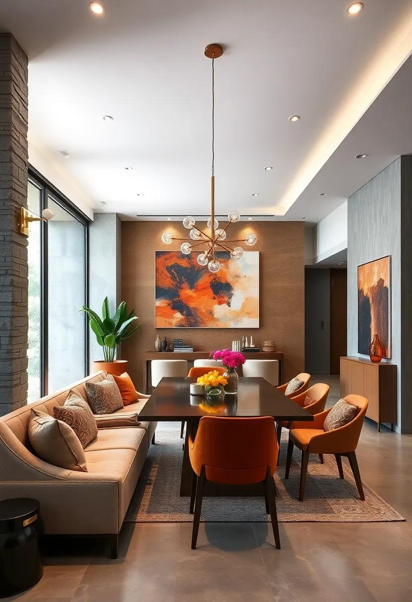 Accent Wall Designs That Highlight Dual-Purpose Zones and Add Visual Depth to Dining Spaces