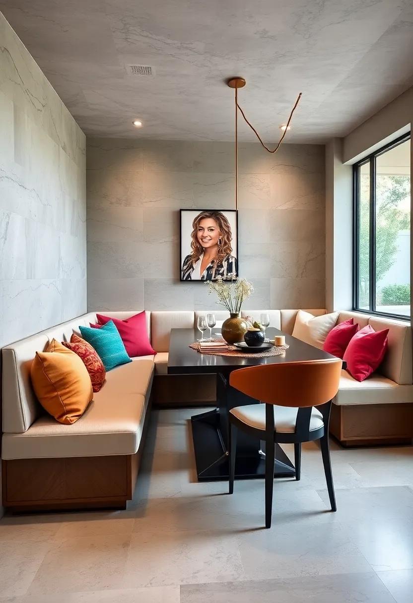 Incorporating Built-In Bench Seating With Under-Storage Compartments for Sleek and Functional Dining