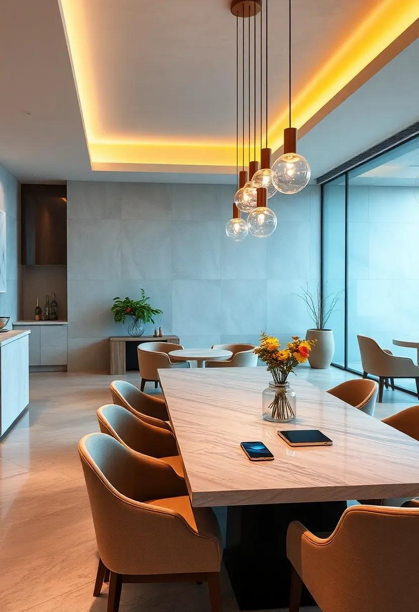 Integrating Technology Into Dining Tables With Charging Stations and Hidden Outlets for Convenience