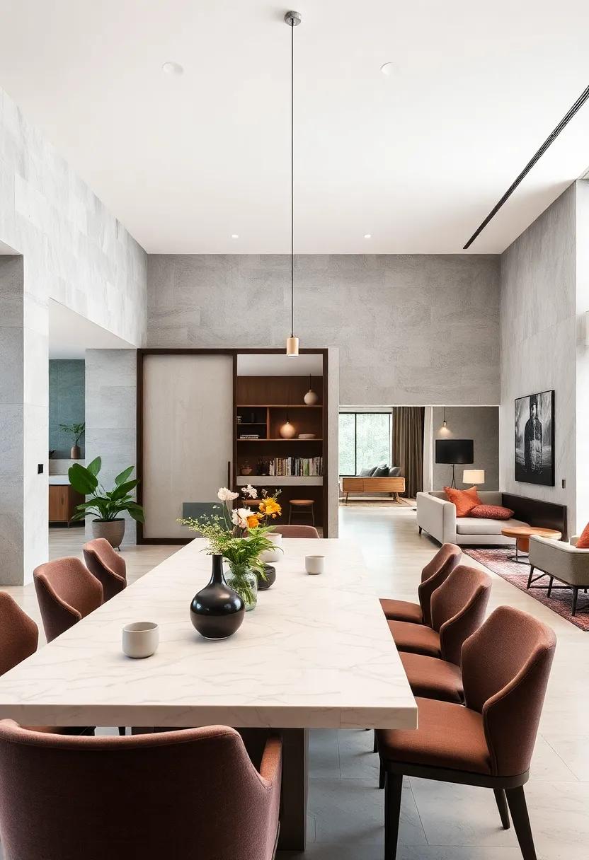 Strategic Placement of Room Dividers That Define Zones While Keeping Open Flow and Flexibility